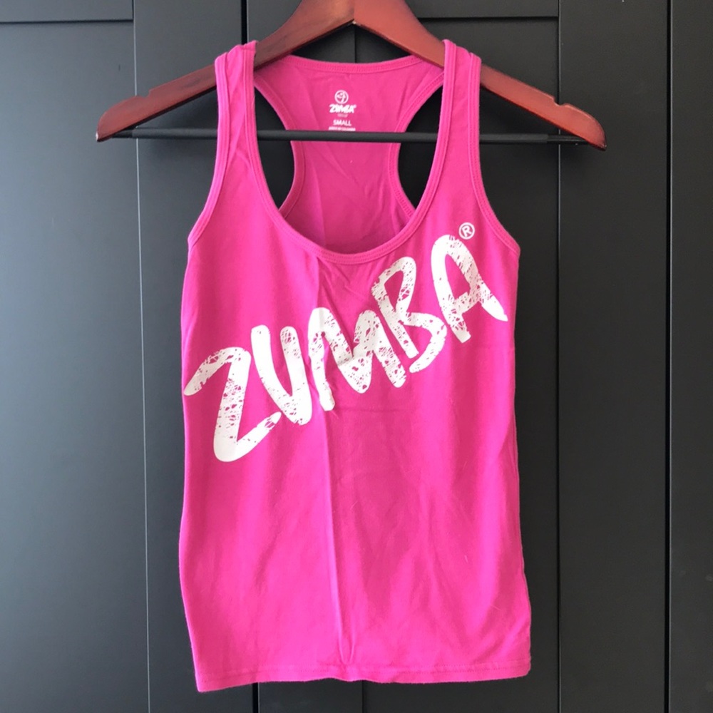 Zumba pink tank top